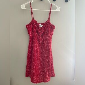 Princess Polly Red Heart Print Mini Dress